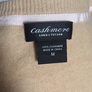 Lord & Taylor cashmere sweater